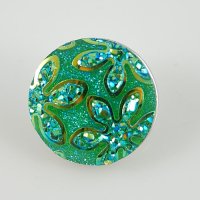 (image for) Snap Jewelry Resin - Iridescent Flower - Green