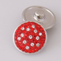 (image for) Snap Jewelry Crystal - Specks Red & White