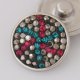 (image for) Snap Jewelry Crystal - Star Fish AB Black, Teal & Fuchsia Pink