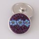 (image for) Snap Jewelry Crystal - Flower - Purple & Light Blue