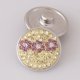 (image for) Snap Jewelry Crystal - Flower - Light Yellow and Lavender
