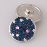 (image for) Snap Jewelry Crystal - Scattered Blue & Light Purple Dots