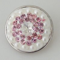 (image for) Snap Jewelry Pearl - Light Pink & White