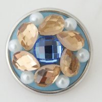 (image for) Snap Jewelry Pearl - Tea, Amber and Blue