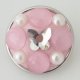 (image for) Snap Jewelry Pearl - Butterfly Light Pink & White