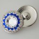 (image for) Snap Jewelry Crystal - Center Rhinestone - Clear & Blue