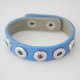 (image for) Mini Snap 12mm - Bracelet Leather Medium Blue Five