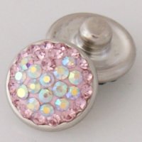 (image for) Mini Snap 12mm - Crystal Light Pink and AB