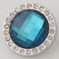 (image for) Snap Jewelry Faceted Crystal - Teal Blue