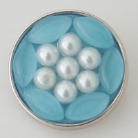(image for) Snap Jewelry Pearl - Light Blue & Clear