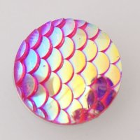 (image for) Snap Jewelry Iridescent Design - Scales Pink