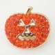 (image for) Snap Jewelry Rhinestone - Pumpkin Halloween