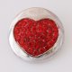 (image for) Snap Jewelry Crystal - Heart - Red