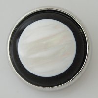 (image for) Snap Jewelry Stone - Mother of Pearl Black Rim