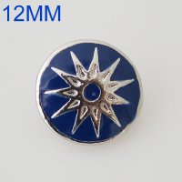 (image for) Mini Snap 12mm - Enamel Blue Star