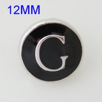 (image for) Mini Snap 12mm - Enamel Letter G