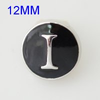 (image for) Mini Snap 12mm - Enamel Letter I