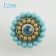 (image for) Mini Snap 12mm - Pearl Dots Blue and Yellow