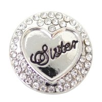 (image for) Snap Jewelry Rhinestone - Sister
