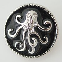 (image for) Snap Jewelry Enamel - Octopus & CZ