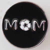 (image for) Snap Jewelry Enamel - Mom with soccer ball