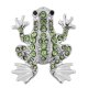 (image for) Snap Jewelry Rhinestone - Frog Green