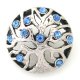 (image for) Snap Jewelry Rhinestone - Tree of Life Blue