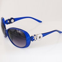 (image for) Snap Jewelry Sunglasses - Blue & silver Accents