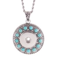 (image for) Snap Jewelry Pendant Turquoise Gemstone 18-20mm
