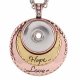 (image for) Snap Jewelry Pendant - Tricolor Hope & Love