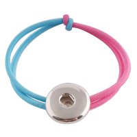 (image for) Snap Jewelry Stretch Bracelet & Hair Kids - Light Blue & Pink