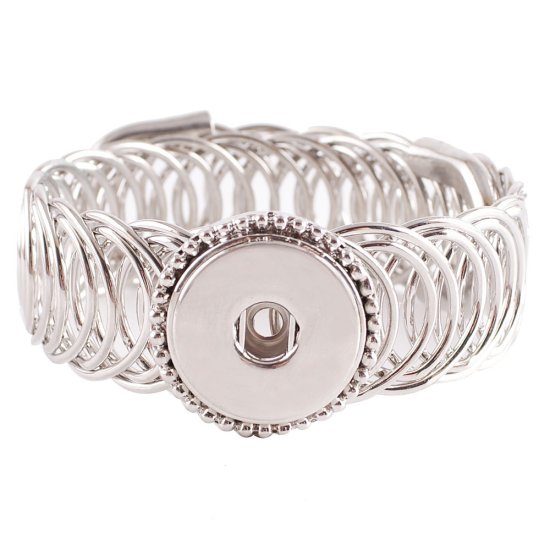 (image for) Snap Jewelry Bracelet Coil Wrap One Size Fits All Wide Band - Click Image to Close