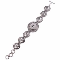 (image for) Snap Jewelry Toggle Bracelet - Designer Swirls