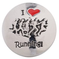 (image for) Snap Jewelry Metal - Sports - I Love Running