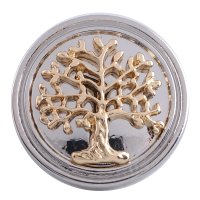 (image for) Snap Jewelry Metal - Gold Design - Tree Of Life