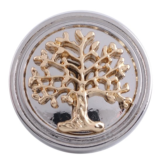 (image for) Snap Jewelry Metal - Gold Design - Tree Of Life - Click Image to Close