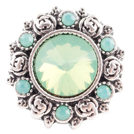 (image for) Snap Jewelry Faceted Crystal - Designer AB Green - Click Image to Close