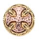 (image for) Snap Jewelry Metal - Cross Gold & Rose Gold