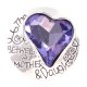 (image for) Snap Jewelry Faceted - Love between a Mother & Daughter purple