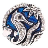 (image for) Snap Jewelry Enamel - Sea Horse