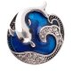 (image for) Snap Jewelry Enamel - Dolphin and Waves