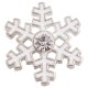 (image for) Snap Jewelry Enamel Snowflake White Christmas