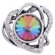 (image for) Snap Jewelry Rhinestone - Mystic Topaz Heart