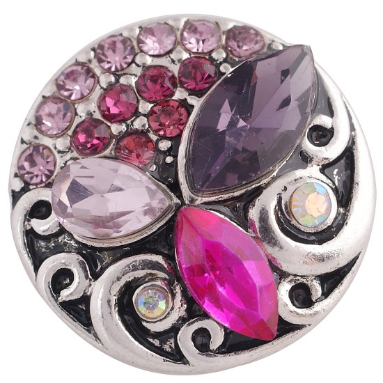 (image for) Snap Jewelry Rhinestone Designer - Purple, Fuchsia and Lt. Pink - Click Image to Close