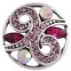 (image for) Snap Jewelry Rhinestone Marquise Design - Fuchsia, AB & Lt. Pink