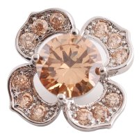 (image for) Snap Jewelry Large CZ - Flower Topaz