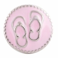 (image for) Snap Jewelry Enamel Flip Flop Light Pink