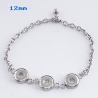 (image for) Snap Jewelry Bracelet Link Chain - Triple Stainless Steel