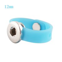 (image for) Mini Snap 12mm - Silicon Adjustable Ring Light Blue