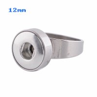 (image for) Mini Snap 12mm - Ring Stainless Steel Size 10